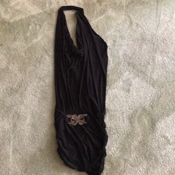 Cowl Neck Halter Backless Dress - Picture 11 of 16